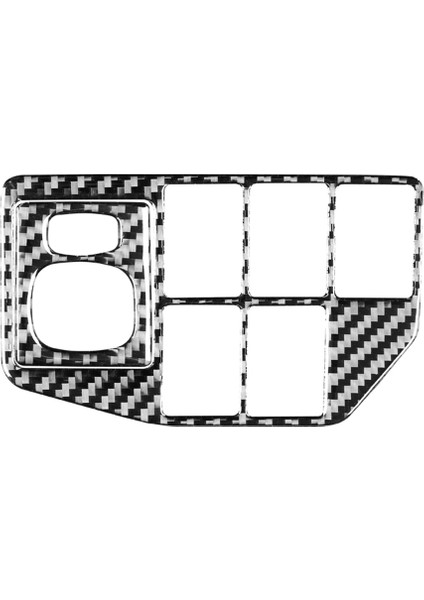 Prius 2009-2015 Için Karbon Fiber Dikiz Aynası Kontrol Far Anahtarı Trim Iç Etiket Aksesuarları (Yurt Dışından)
