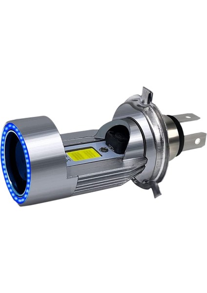 H4 LED Far Ampul Motosiklet Hi/lo Işın Melek Gözü Gündüz Çalışan Işık 25W 3000LM Süper Parlak 6000K (Yurt Dışından)