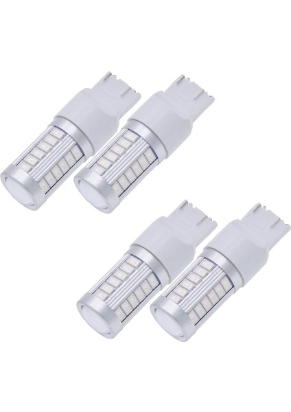 7443, T20 LED Ampuller Kırmızı 900 Süper Dönüş Sinyalleri Fren Durdurma Park Lambası Yede Geri Vites Lambası (6'lı Paket) (Yurt Dışından)