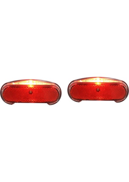 2x 6V-48V E-Bisiklet Arka Işık Elektrikli Bisiklet Kuyruk Lambası E-Scooter Gece Güvenlik LED Uyarı Arka Lamba (Yurt Dışından)
