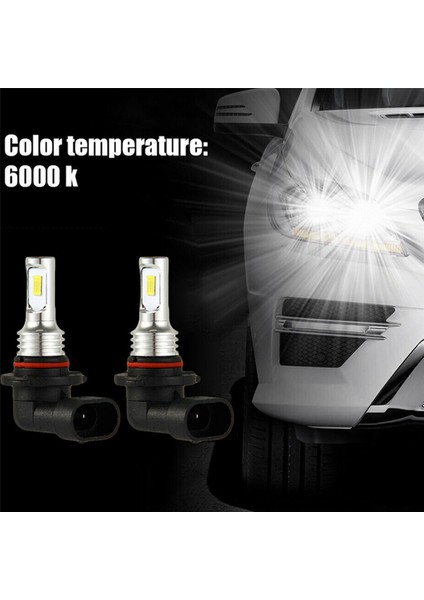 12X 9005 Hb3 LED Far Ampulleri Kiti Yüksek Işın 35W 4000LM 6000K Beyaz (Yurt Dışından)