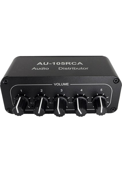 5ch Ses Dağıtıcı Stereo Ses Mikseri 1 Giriş 5 Çıkış Güç Amplifikatörü Aktif Ses Için Rca Ayırıcı (Yurt Dışından)