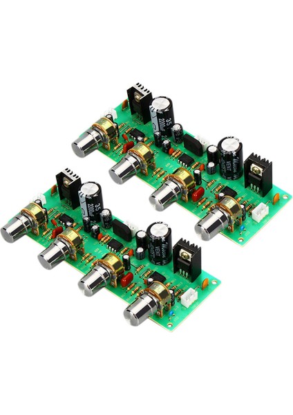 2x 12 V NE4558 Hıfı Preamp Ton Kartı Bas Tiz Ses Kontrolü - Amplifikatör Kartı (Yurt Dışından)