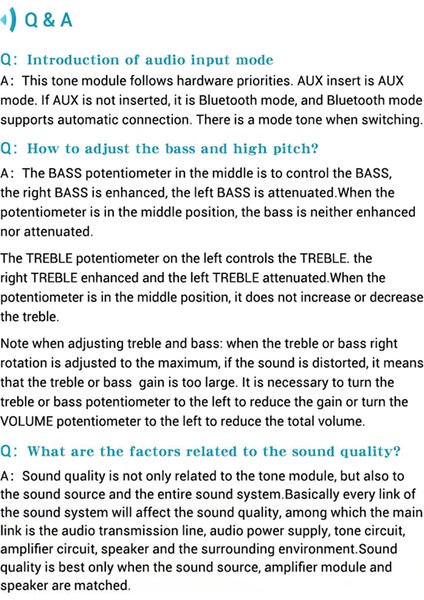 3x Bluetooth 5.0 Dekoder Kartı Çift Kanallı Stereo Düşük Gürültü Yüksek ve Düşük Tonlu Modül Amplifikatör Kartı -Pt1 (Yurt Dışından)