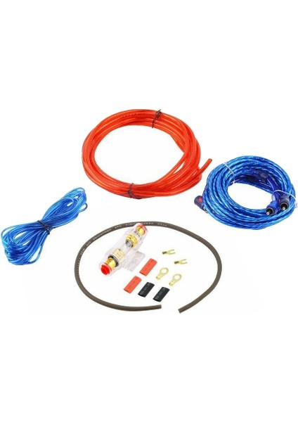 1500W Araba Amplifikatör Kurulum Kablo Demeti Kiti 8ga Ses Amplifikatörü Subwoofer Güç Kablosu (Yurt Dışından)