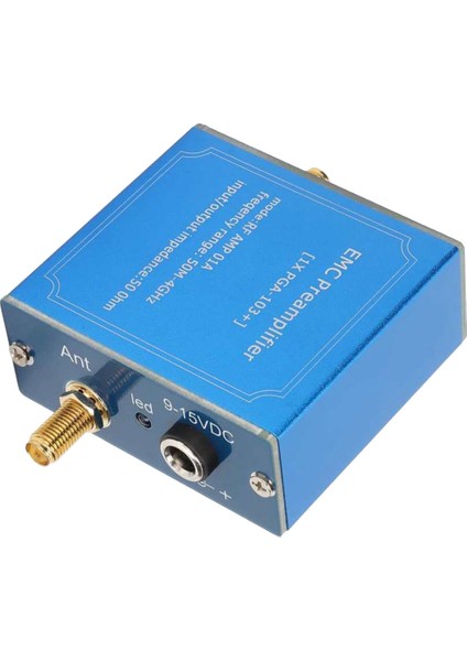 Emc Emı Sinyal Amplifikatör Modülü 50M‑4GHZ Geniş Bant Tak ve Çalıştır Dc 9‑15V Iletişim Sistemi Için Yüksek Kazançlı Lna Modülü (Yurt Dışından)