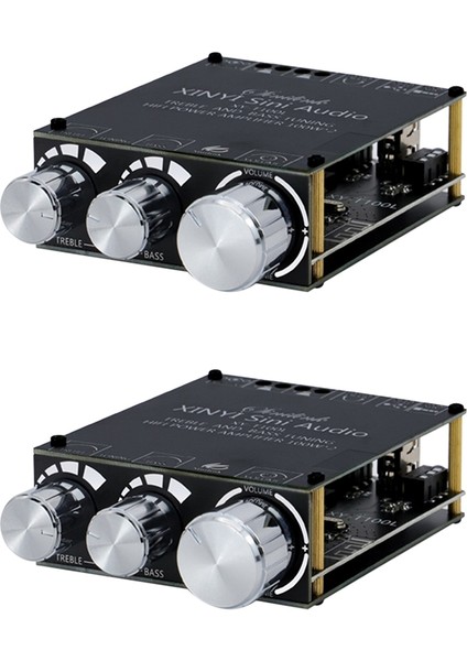 2x Bluetooth 5.0 100W+100W Güç Subwoofer Amplifikatör Kurulu 2.1 Kanal D Sınıfı Ev Ses Stereo Ekolayzır Amp XY-T100L (Yurt Dışından)