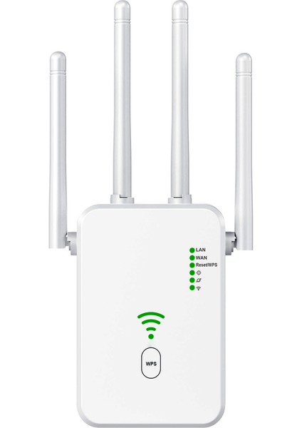 300M Wifi Tekrarlayıcı 2.4g Kablosuz Yönlendirici Sinyal Güçlendirici Genişletici 4 Anten Yönlendirici Sinyal Amplifikatörü (Ab Tak) (Yurt Dışından)