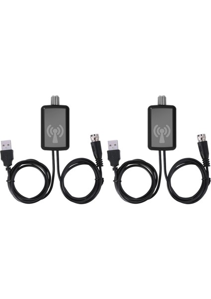 2x Hdtv Anten Amplifikatörü Sinyal Güçlendirici Tv Hdtv Anteni, USB Güç Kaynağı Kitleri ile (Yurt Dışından)