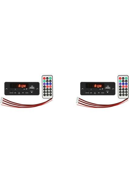 4 Adet 2X25W 50W Amplifikatör Mp3 Çalar Dekoder Kurulu 5V-12V Bluetooth 5.0 Araba Fm Radyo Modülü Desteği Tf USB Aux (Yurt Dışından)