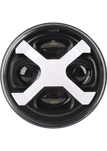 Motosiklet 5.75 Inç Yuvarlak LED Far 40 W 5-3/4 Inç Far Demir 883 Sokak Çubuk Sokak Softail (Yurt Dışından)