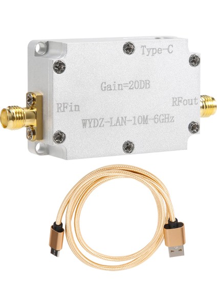 10M-6GHZ Düşük Gürültü Amplifikatörü Kazanç 20DB Yüksek Düzlük Lna Rf Sinyal Sürüş Alıcısı Radyo Fm Radyo Için Ön Uç, 20DB (Yurt Dışından)