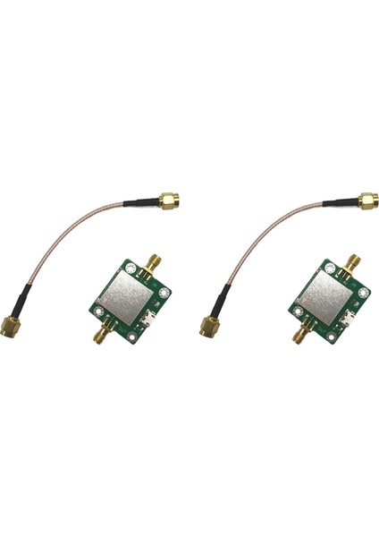 2x 50M-6GHZ Düşük Gürültülü Rf Amplifikatör 20DB Kazanç 50ω Rf Amplifikatör, USB Güç Kaynağı Bağlantı Noktası ve H2 Için Sma Kablosu (Yurt Dışından)