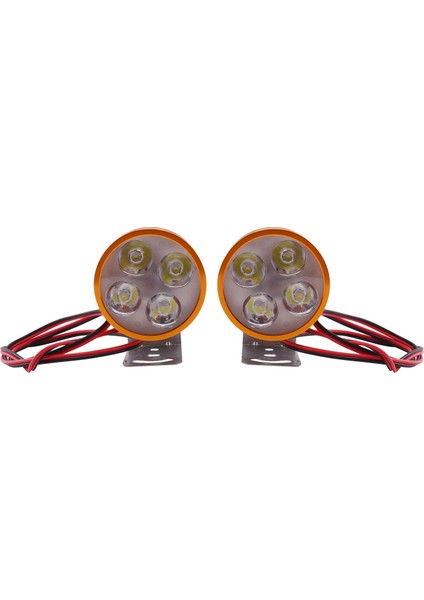 4led Far Dc 12 V-85 V Yuvarlak Işıklar Motosiklet Lokomotif Spot Yardım Lambası Dikiz Aynası Aksesuarla Işık (Yurt Dışından)