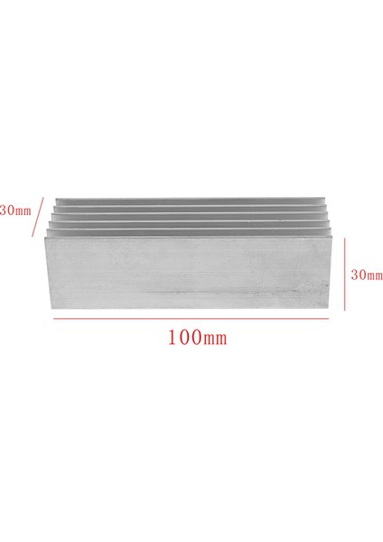 2x Soğutucu 100X30X30 mm Güç Amplifikatörü Alüminyum Isı Emici Radyatör Modülü Soğutma Sistemi Için (Yurt Dışından)