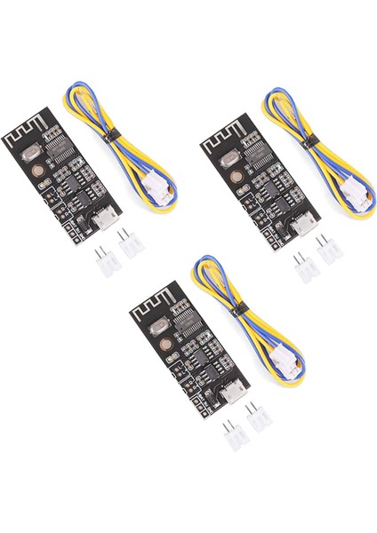 3x Bluetooth Amplifikatör Kartı, 5W +5W Çıkış Gücü, Dc 3.7V-4.2V/5V Mini Bluetooth Hoparlör Kartı (Yurt Dışından)
