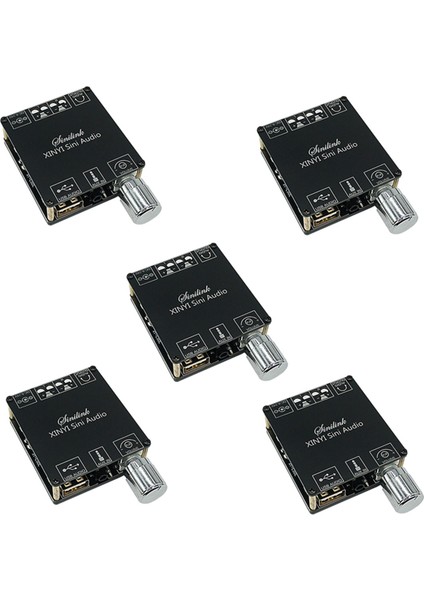 5x XY-C50L Mını Bluetooth 5.0 Kablosuz Ses Dijital Güç Amplifikatörü Stereo Kurulu 50WX2 Bluetooth Amplificador 3.5 mm USB (Yurt Dışından)