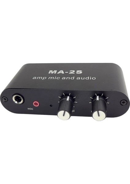 3.5mm Kondenser Mikrofon Amplifikatör Kulaklık Amplifikatörü Müzik Ses Preamplifikatör Karıştırma Kurulu Ma-2s (Yurt Dışından)