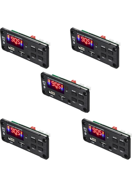 5x Amplifikatör 25WX2 12V Mp3 Dekoder Kurulu Ses Modülü Bluetooth 5.0 Kablosuz Müzik Araba Mp3 Çalar Bluetooth ile (Yurt Dışından)