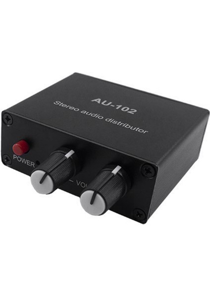 Ses Dağıtıcı Stereo Ses Mikseri 1 Giriş 2 Çıkış Güç Amplifikatörü Aktif Ses Için Çok Kanallı Rca Ayırıcı (Yurt Dışından)