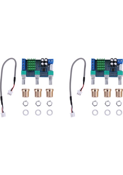 2x Dc 12V Ila 24V 2X80W XH-M567 Çift Kanallı Dijital Amplifikatör Kartı Yüksek ve Düşük Ayarlama Yerleşik Operasyonel Amplifikatör (Yurt Dışından)