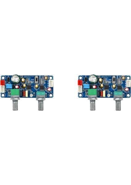 2x Düşük Geçişli Filtre Bas Subwoofer Preamp Amplifikatör Kartı Bas Ses Ayarı ile Tek Güç Dc 9-32 V Preamplifikatör (Yurt Dışından)