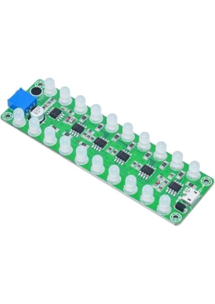 Sesle Etkinleşen Indüksiyon Amplifikatör Spektrumu Ses Seviyesi Ölçer Rgb Üç Renkli LED (Yurt Dışından)