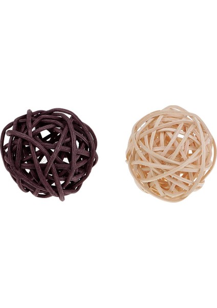 6/10/15X Hasır Rattan Yuvarlak Kase Dolguları Düğün Noel Süs 10 Adet 5 cm (Yurt Dışından)