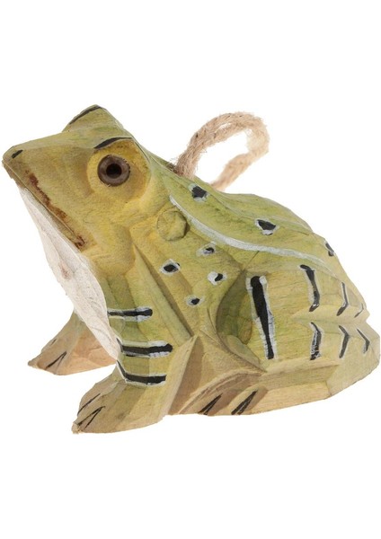 Figürleri Heykel Festivali Püskü Asılı Ahşap Heykel 6.5x4.7x5.5 cm Kurbağa (Yurt Dışından) modelleri