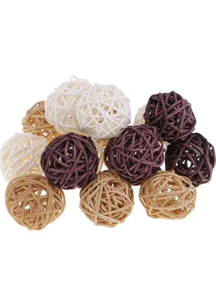6/10/15 Adet Rattan Hasır Dolgular Hayvan Fotoğraf Sahne Süsleme 15 Adet 3 cm (Yurt Dışından)