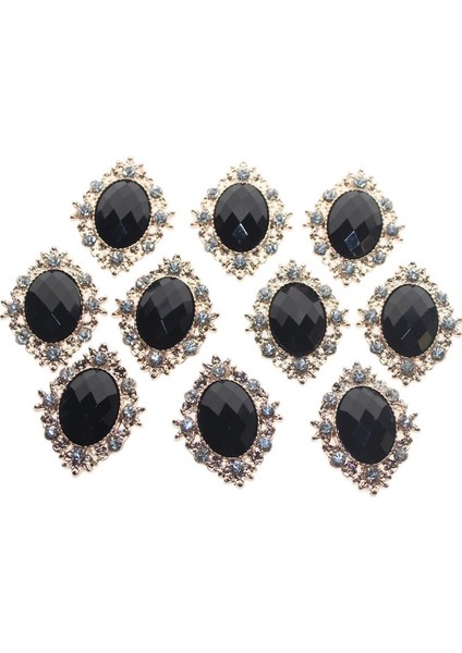 10 Cabochon Flatback Süsleme Düğün Takı Dıy 30X25MM (Yurt Dışından)