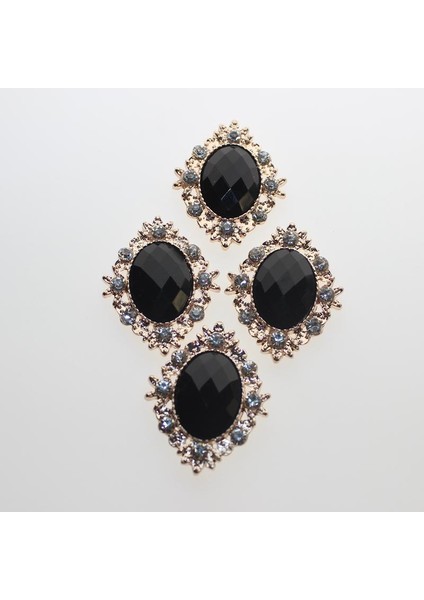 10 Cabochon Flatback Süsleme Düğün Takı Dıy 30X25MM (Yurt Dışından)