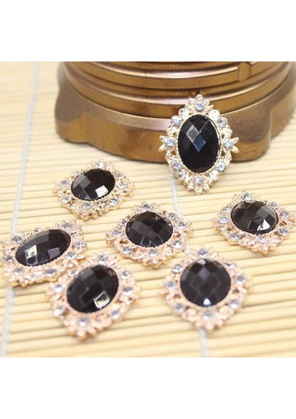 10 Cabochon Flatback Süsleme Düğün Takı Dıy 30X25MM (Yurt Dışından)