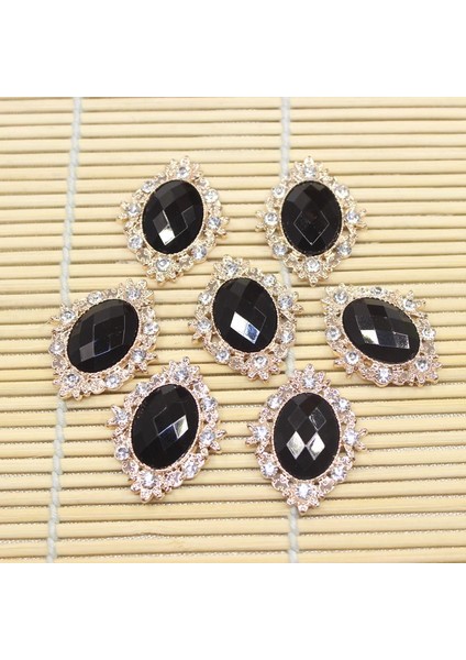 10 Cabochon Flatback Süsleme Düğün Takı Dıy 30X25MM (Yurt Dışından)