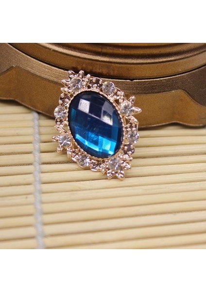 10 Cabochon Flatback Bezeme Düğün Takı Dıy Yeşil 30X25MM (Yurt Dışından)