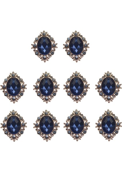 10 Cabochon Flatback Süsleme Düğün Takı Dıy 30X25MM (Yurt Dışından)