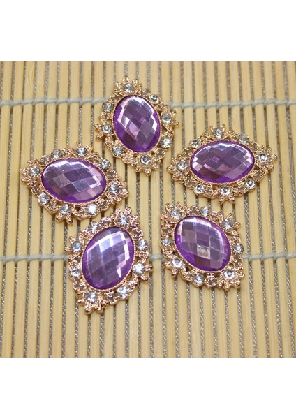 10 Cabochon Flatback Süsleme Düğün Takı Dıy 30X25MM (Yurt Dışından)