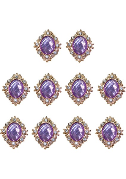 10 Cabochon Flatback Süsleme Düğün Takı Dıy 30X25MM (Yurt Dışından)
