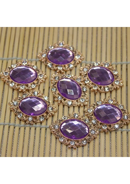 10 Cabochon Flatback Süsleme Düğün Takı Dıy 30X25MM (Yurt Dışından)