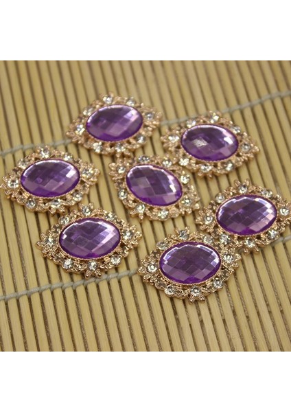 10 Cabochon Flatback Süsleme Düğün Takı Dıy 30X25MM (Yurt Dışından)