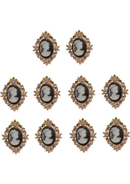 10 Cabochon Flatback Süsleme Düğün Takı Dıy 30X25MM (Yurt Dışından)