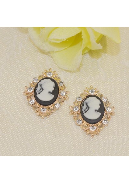 10 Cabochon Flatback Süsleme Düğün Takı Dıy 30X25MM (Yurt Dışından)