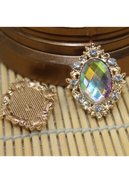 10 Cabochon Flatback Bezeme Düğün Takı Dıy Ab 30X25MM (Yurt Dışından)