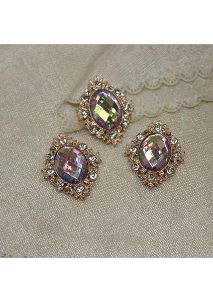 10 Cabochon Flatback Bezeme Düğün Takı Dıy Ab 30X25MM (Yurt Dışından)
