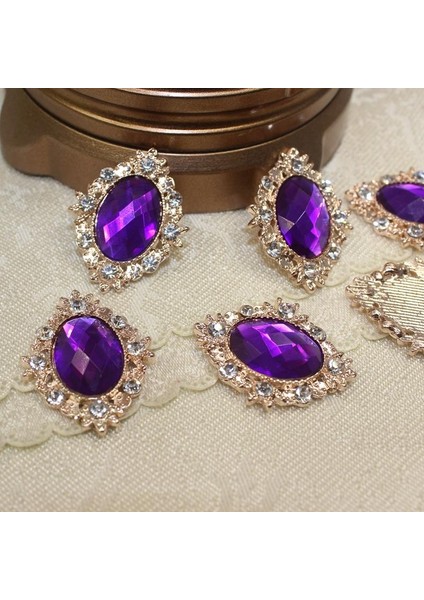 10 Cabochon Flatback Bezeme Düğün Takı Dıy 30X25MM (Yurt Dışından) modelleri