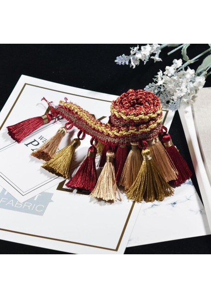 1 Yard Püskül Saçak Perde Kostüm Giyim Ş Aksesuarları + Kırmızı (Yurt Dışından) fiyatları