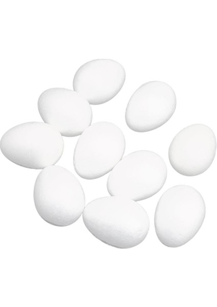 80MM Top Modelleme Polistren Yumurta Küresi 10 Paket 10 8cm (Yurt Dışından)