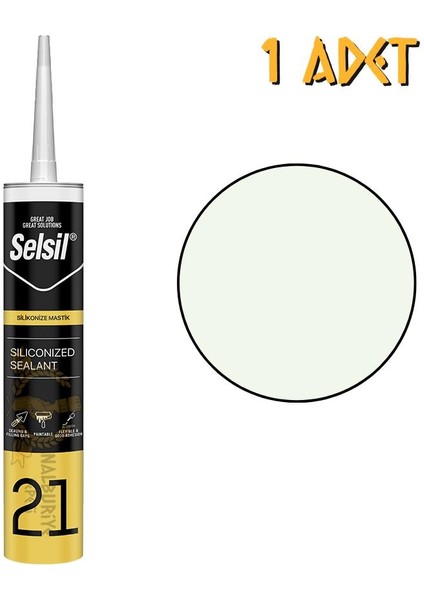 Silikonize Mastik Krem Rengi 500 Gr. - 1 Adet