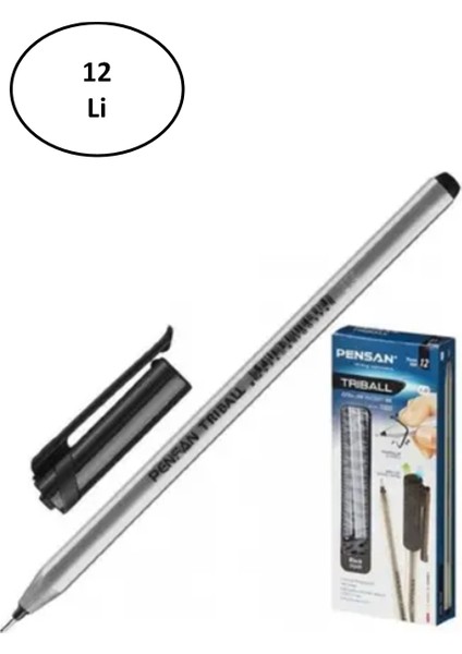 PE01003TKSI 1 mm 12'li Triball Siyah