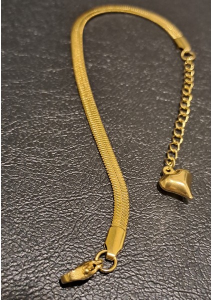 Italyan Gold Kaplama Ezme Bileklik Kararmaz ve Ayarlanabilir.